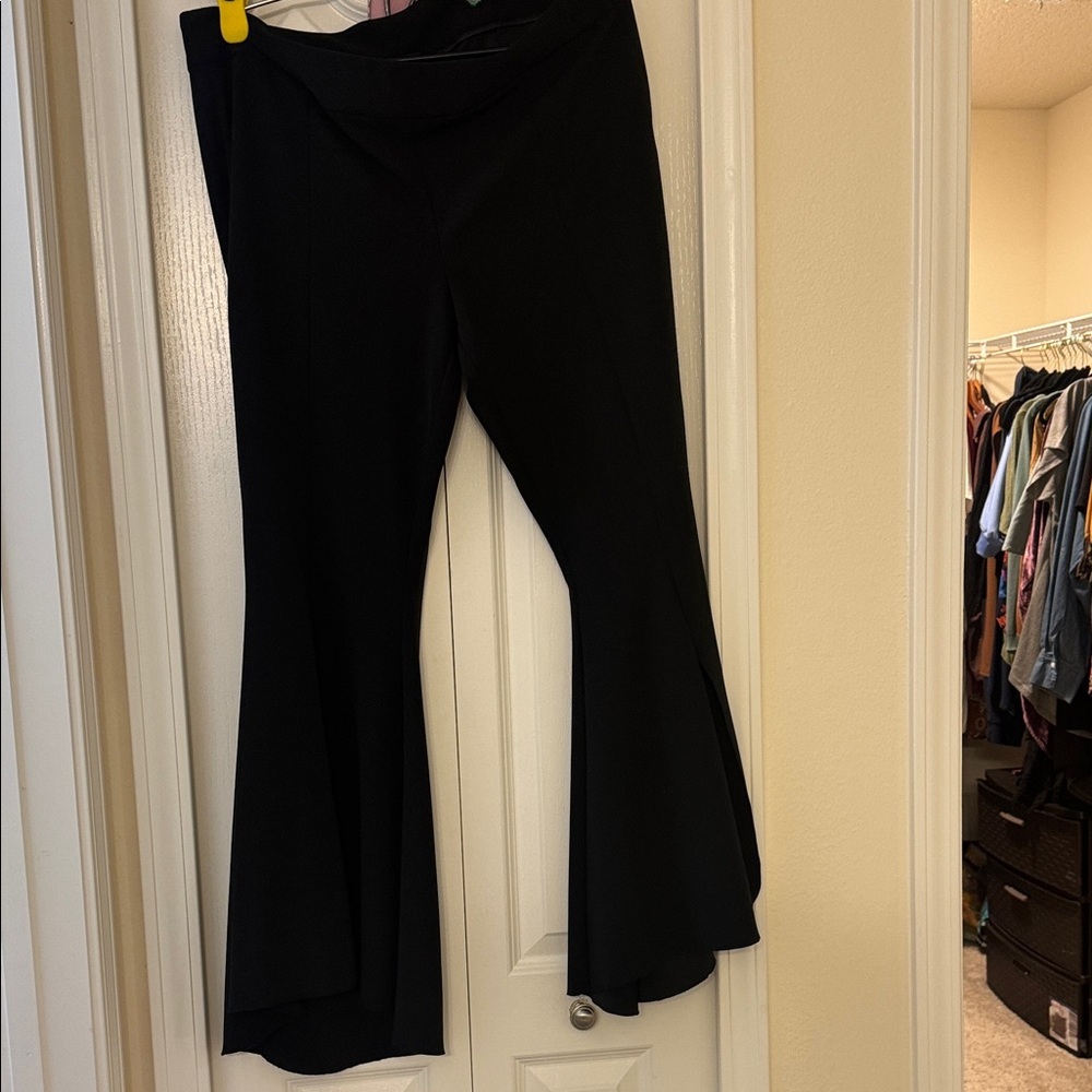 INC Women's Black Flared High-Low Pants - Picture 8 of 11